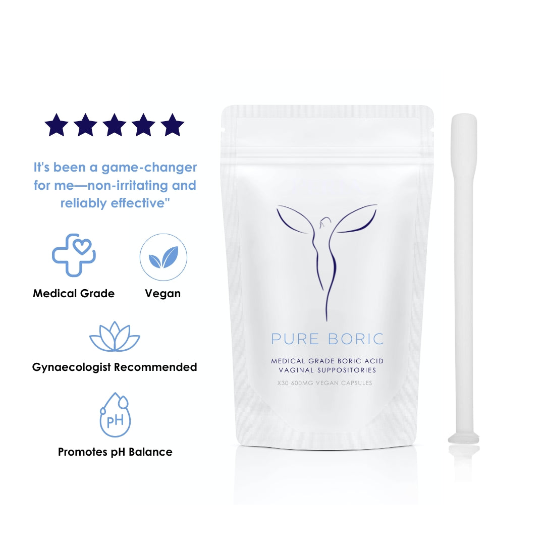 Boric Acid Vaginal Suppositories x30