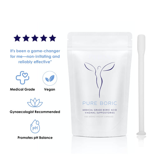 Boric Acid Vaginal Suppositories x30