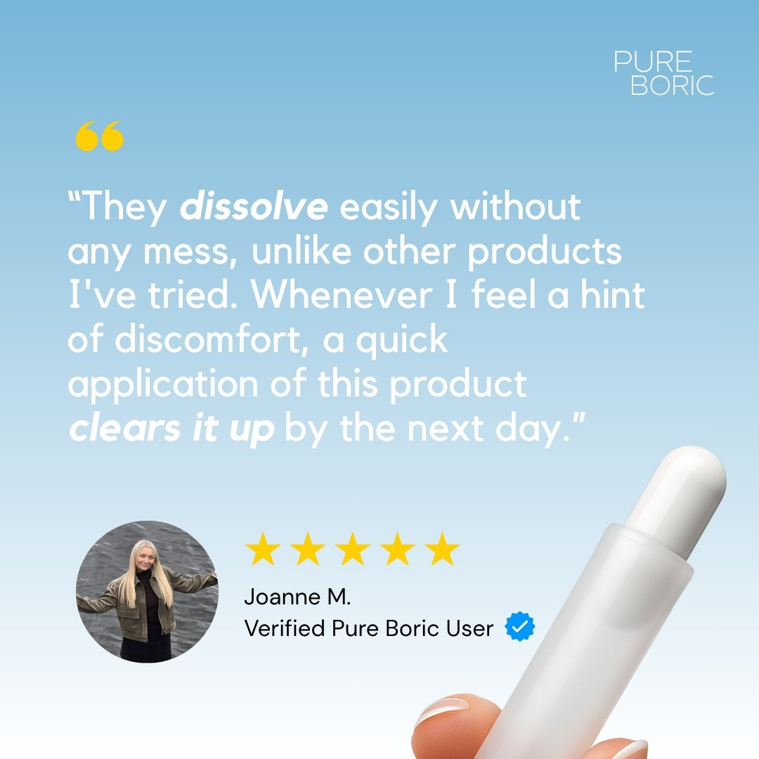 Boric Acid Vaginal Suppositories x30