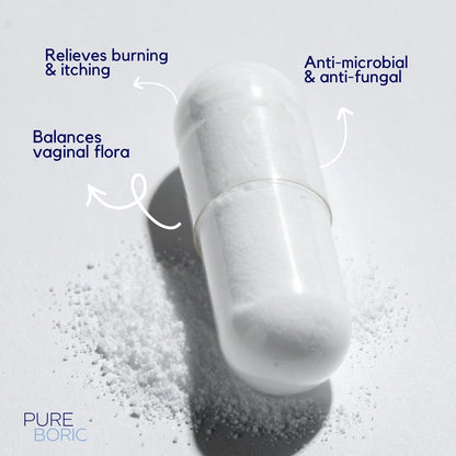 Boric Acid Vaginal Suppositories x30