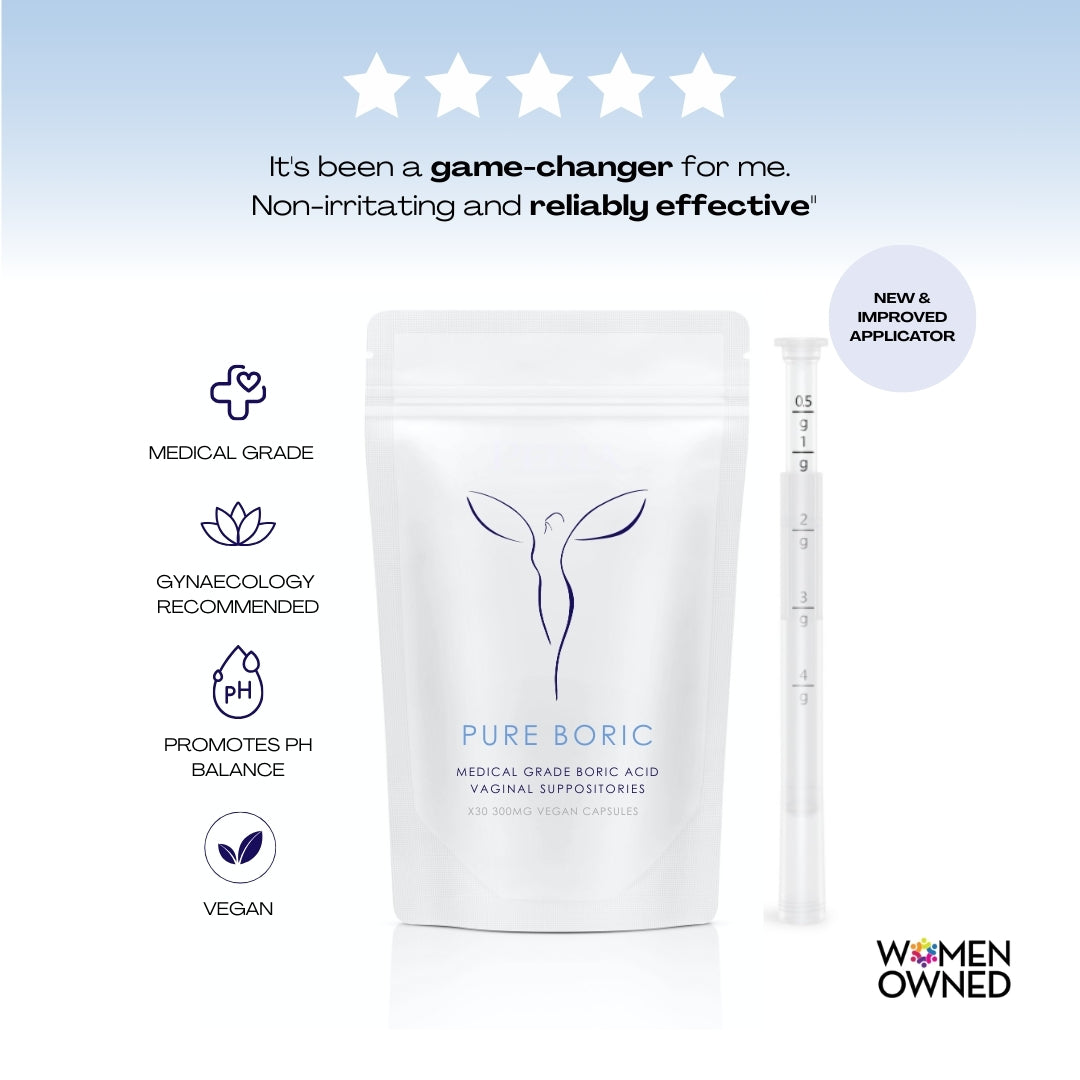 Boric Acid Vaginal Suppositories x30